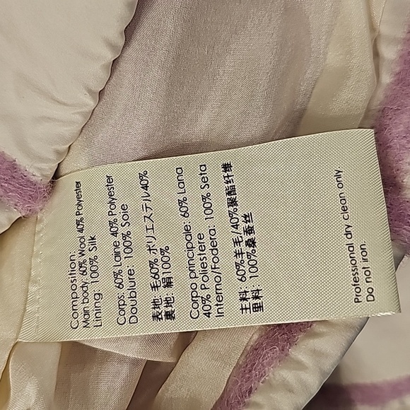 3.1 Phillip Lim White & Lavender Woolen Grid-Print Mini Skirt - Size 2 - Picture 8 of 8